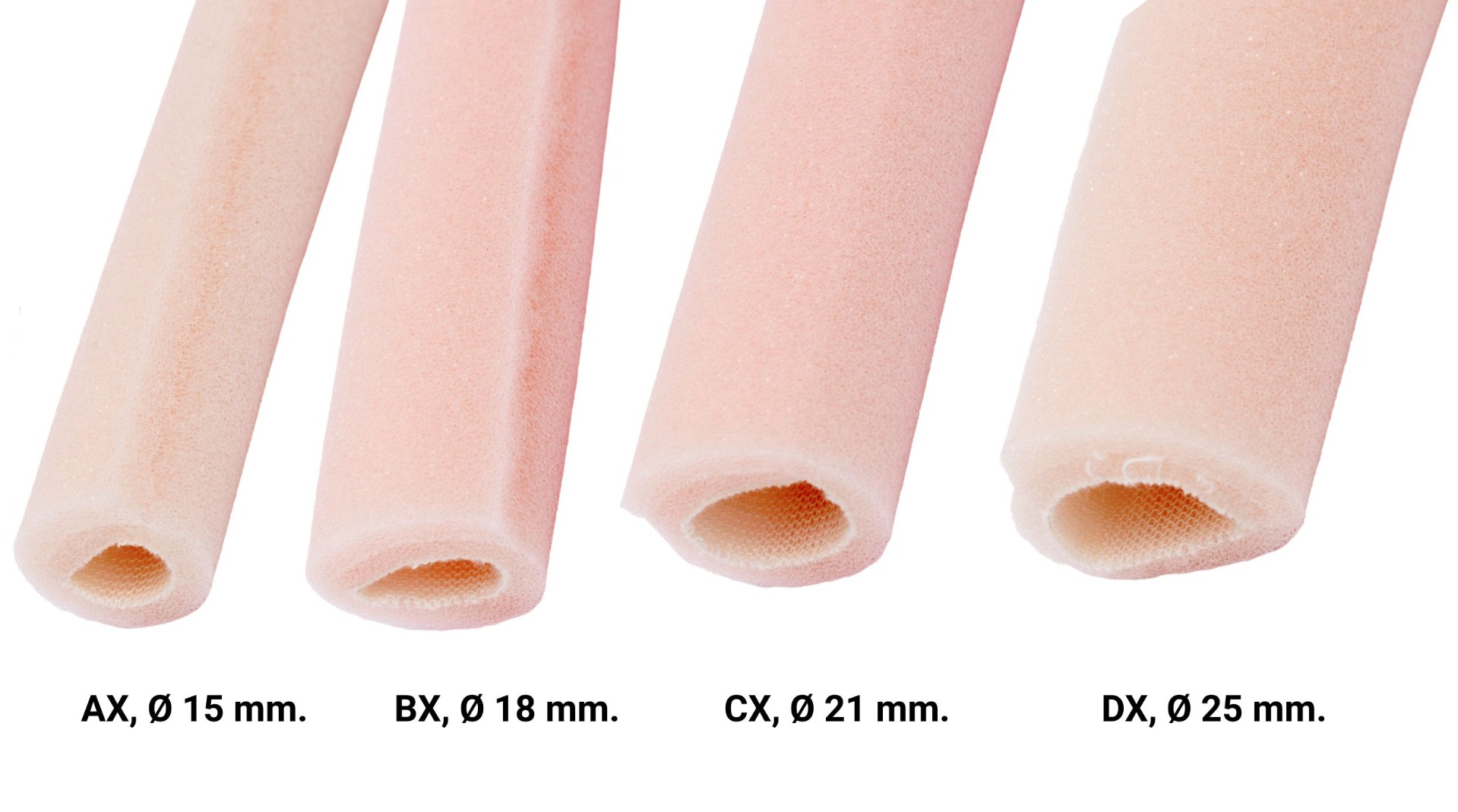 Tubifoam Rør, 25 cm, 12 stk.