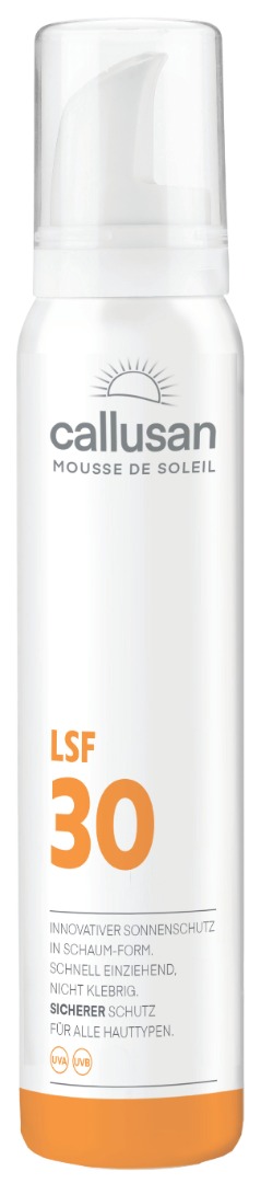 Callusan, skumsolcreme, LSF 30, 125 ml.