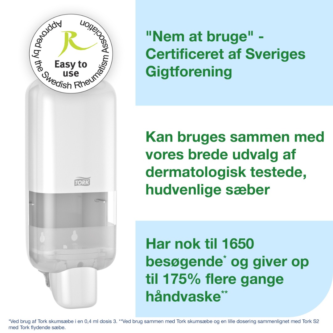 Tork S4, Skumdispenser, Hvid
