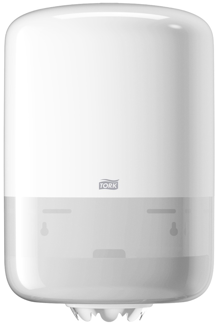 Tork M2, Aftørringsrulle Dispenser, Centerrulle, Hvid